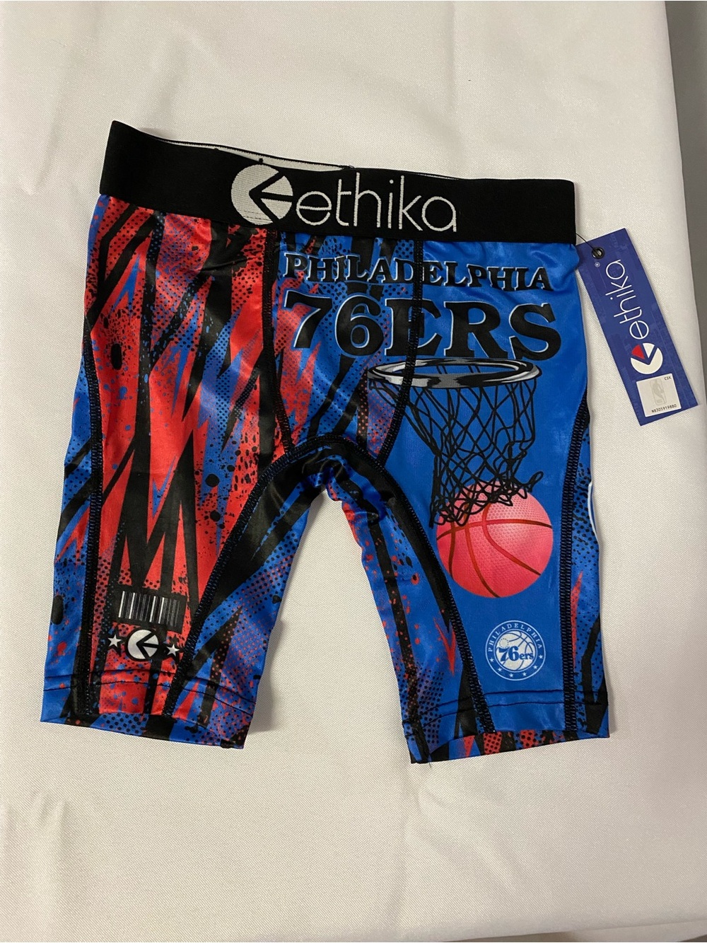 ethika Kids Blue & Red Philadelphia 76ers Basketball Leggings
